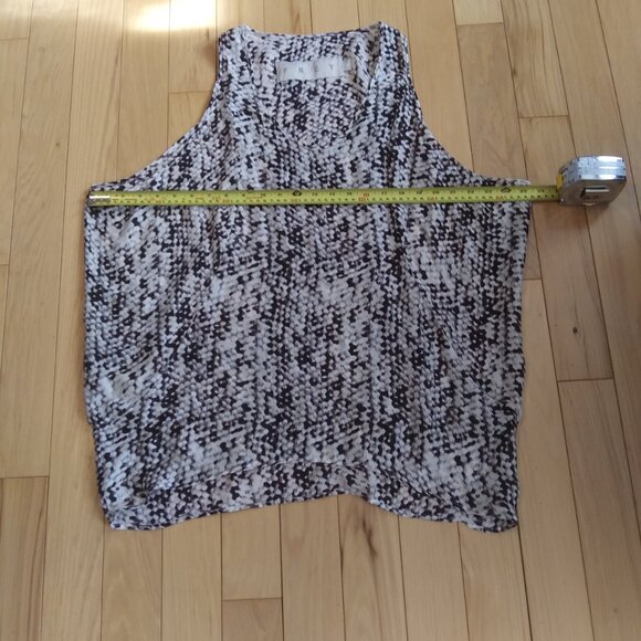 silk animal print tank top size M Frey Dry clean only - Picture 7 of 10
